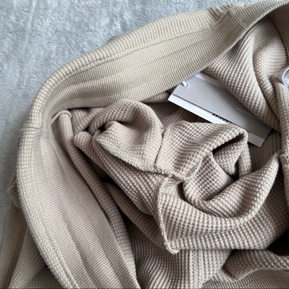 NWT Skin Leona High Rise Waffle Knit Drawstring Lounge Leggings Elm Sz 4 XL - Picture 9 of 15